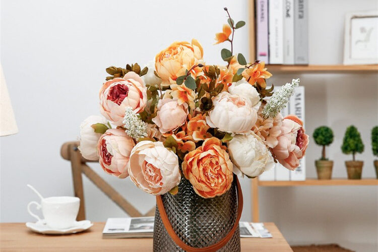 Decorative artificial peony flower (5)