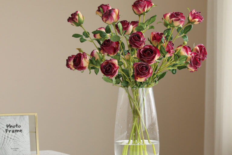 European-style retro artificial roses, silk flowers wholesale (2)
