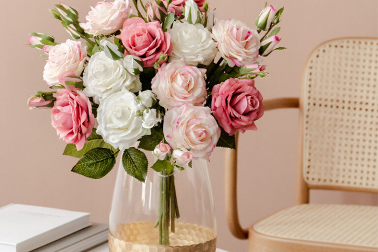 Fashion design home vase wedding decoration flower artificial (3)