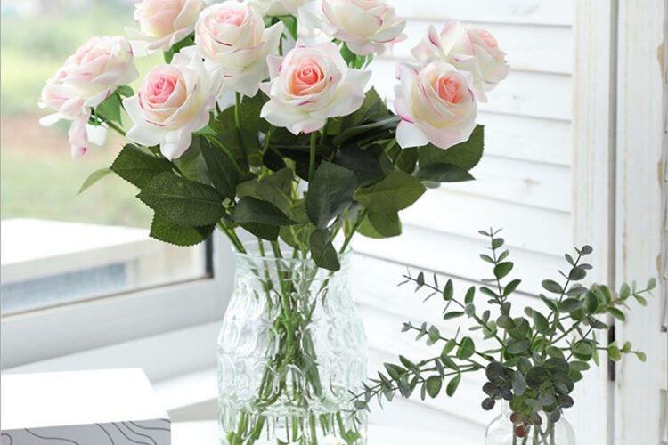 Fashion design home vase wedding decoration flower artificial (4)