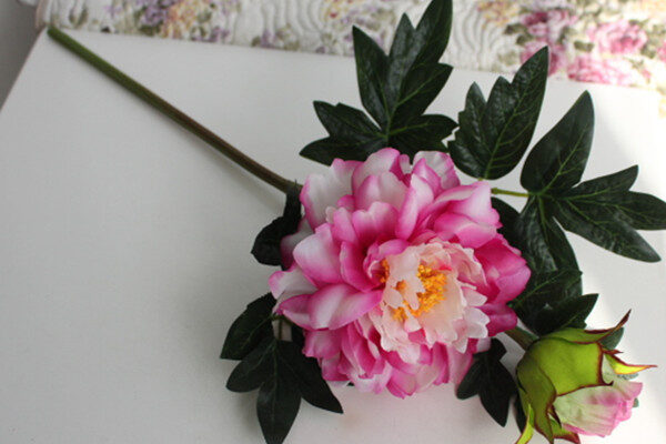 High-grade artificial peony, decorative flower, silk flower wholesale (6)