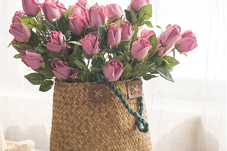 Oil painting simulation rose decoration flower (3)