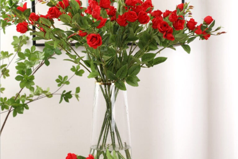 Single artificial small rose bud, rose flower, artificial rose wholesale (3)