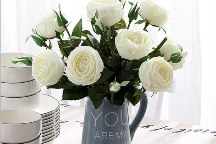 Single hand moisturizing rose simulation flower wholesale (1)