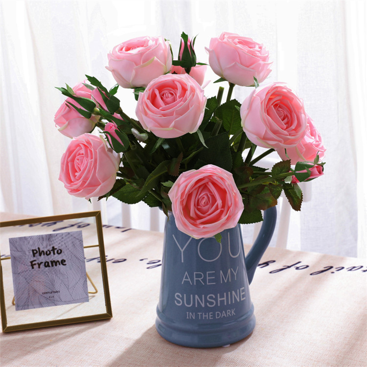 Single hand moisturizing rose simulation flower wholesale (5)