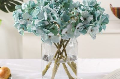 American style retro hydrangea artificial flower silk cloth wedding oil painting hydrangea decoration (4)