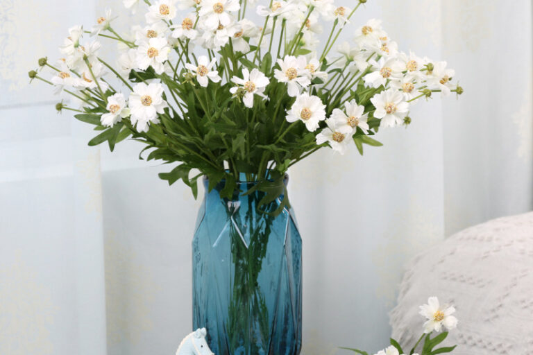 Daisy Faux Flower Wedding Decoration Chrysanthemum Artificial Poppy Flowers (2)