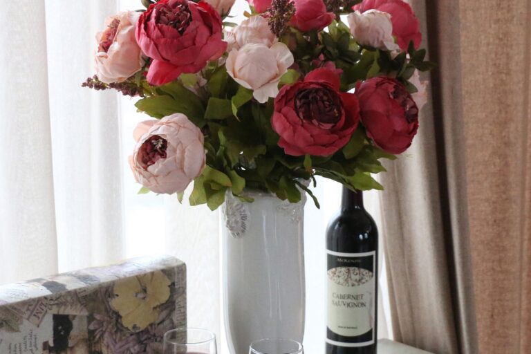 Flowers Vintage Artificial Peony Silk Flowers Bouquet Wedding Home Decoration (4)