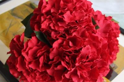 High Quality Silk Medium Artificial Hydrangea Flower Head For Wedding (2)