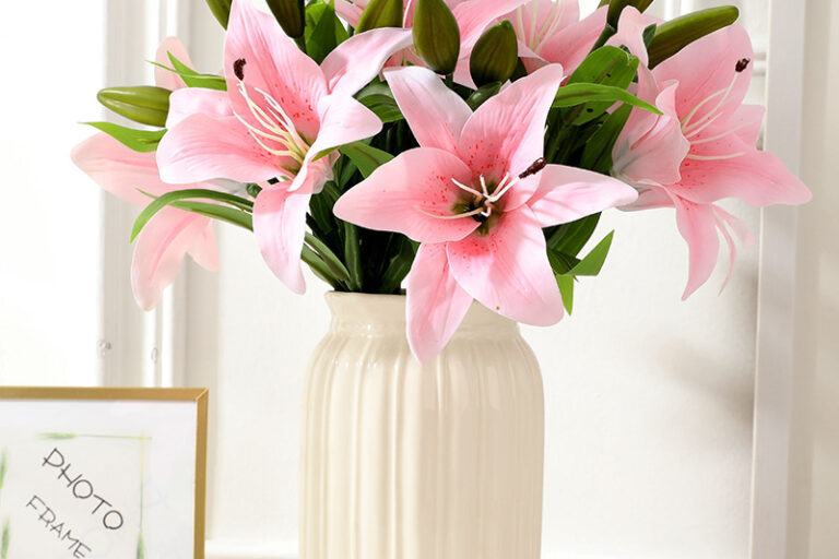 Long Life Environmental Protection High Quality Imitation Artificial Lily Wholesale (5)