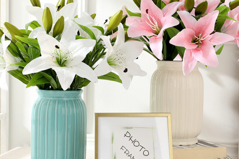 Long Life Environmental Protection High Quality Imitation Artificial Lily Wholesale (7)