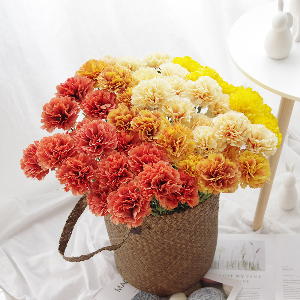 Wholesale 10 stems per pack natural dry carnation Artificial Flowers