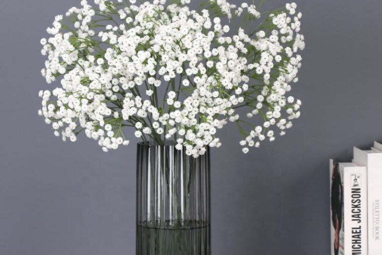 PU Babies Breath White Artificial Flowers Plastic Gypsophila DIY Floral Bouquets Arrangement Wedding Home Decor (5)