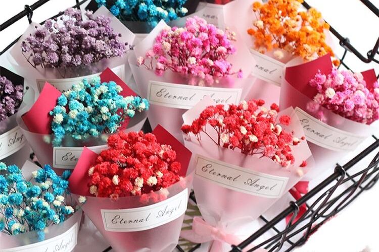 Preserved White Baby’s Breath Gypsophila Dried Flowers for DIY & Wedding Decor (2)