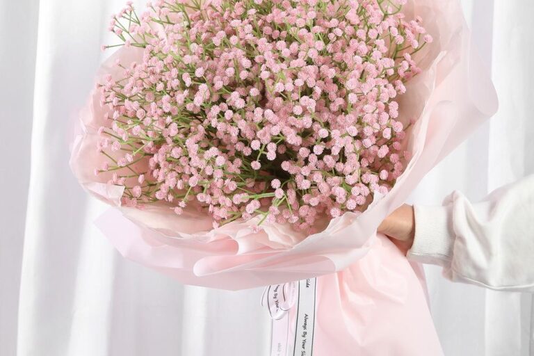 Wholesale Real Touch Artificial Baby’s Breath Latex Gypsophila Wedding Bouquet (7)