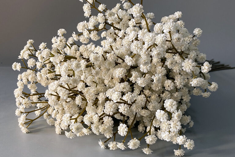 Wholesale White Brown Artificial Gypsophila Flowers Real Touch Baby’s Breath for Wedding Home Party Decor Valentine’s ( (4) White and Brown Real Touch Artificial Baby's Breath Gypsophila Flowers